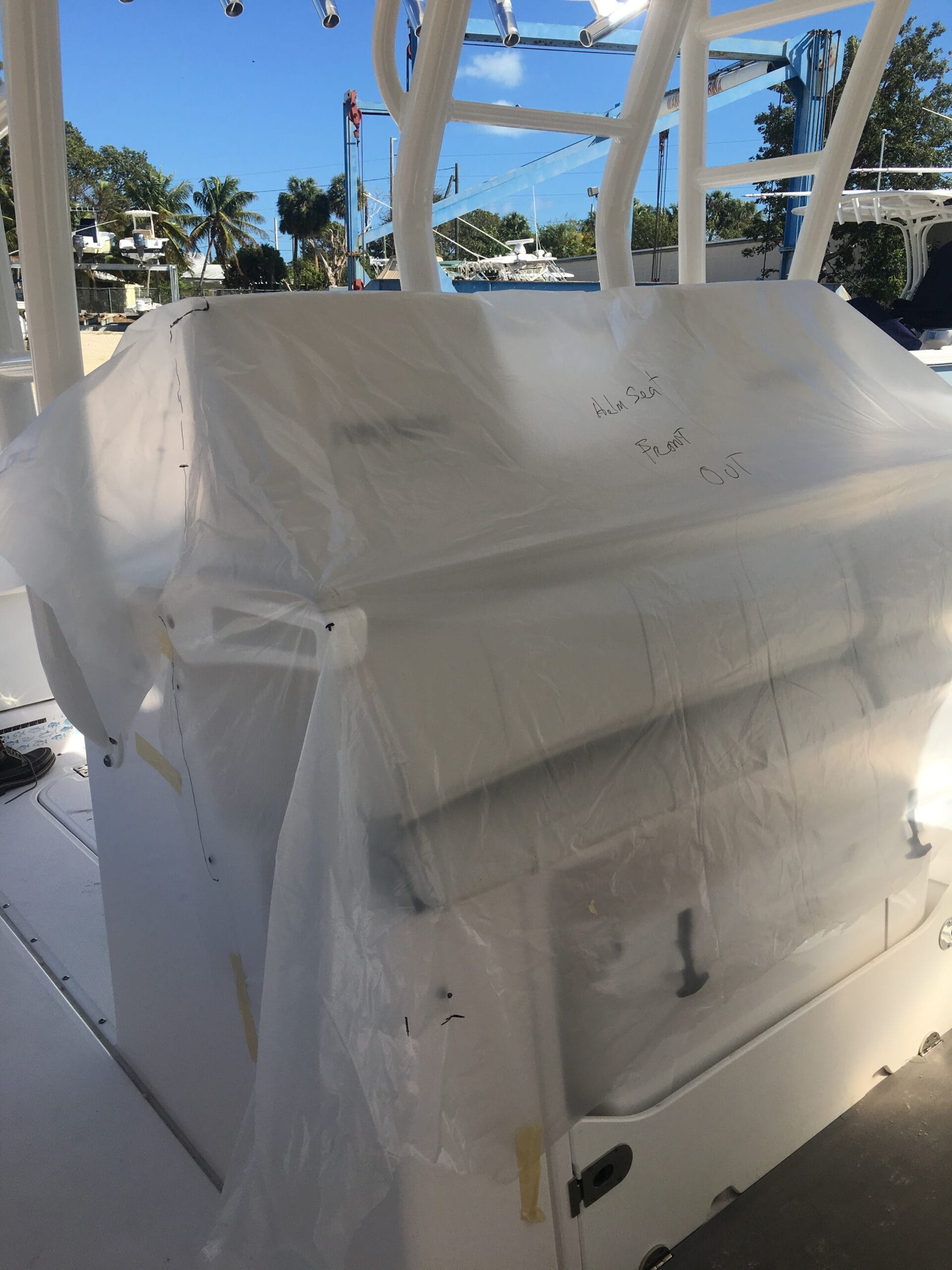 Helm seat custom protective cover template